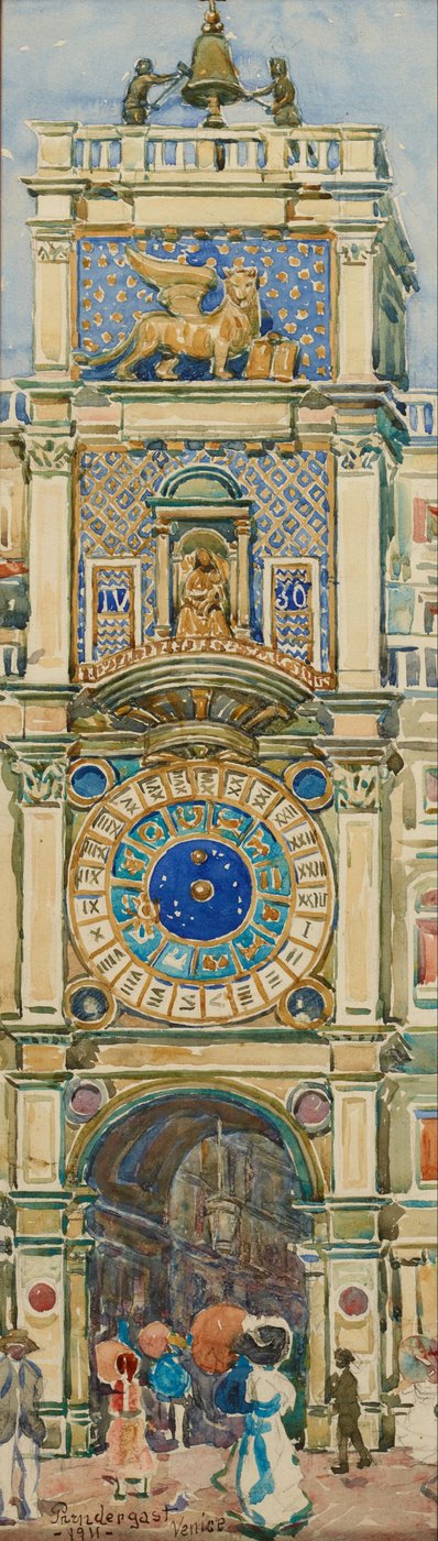 Clock Tower, Saint Mark’s Square, Venice by Maurice Brazil Prendergast
